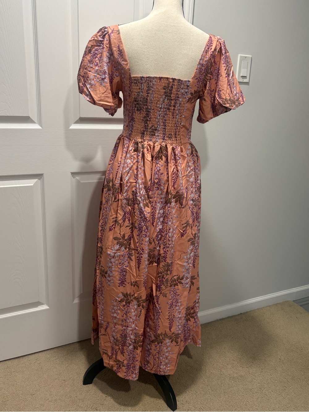 Spring Summer Floral Flowy Maxi Dress - Picture 5 of 6
